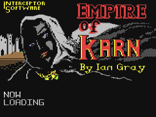 Empire of Karn title screen for Commodore 64